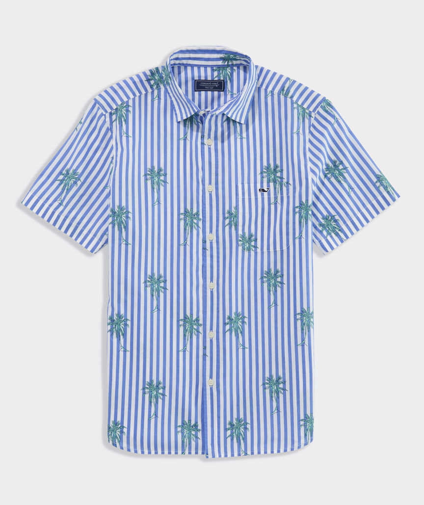 Under The Palms Cotton Short-Sleeve Shirt
