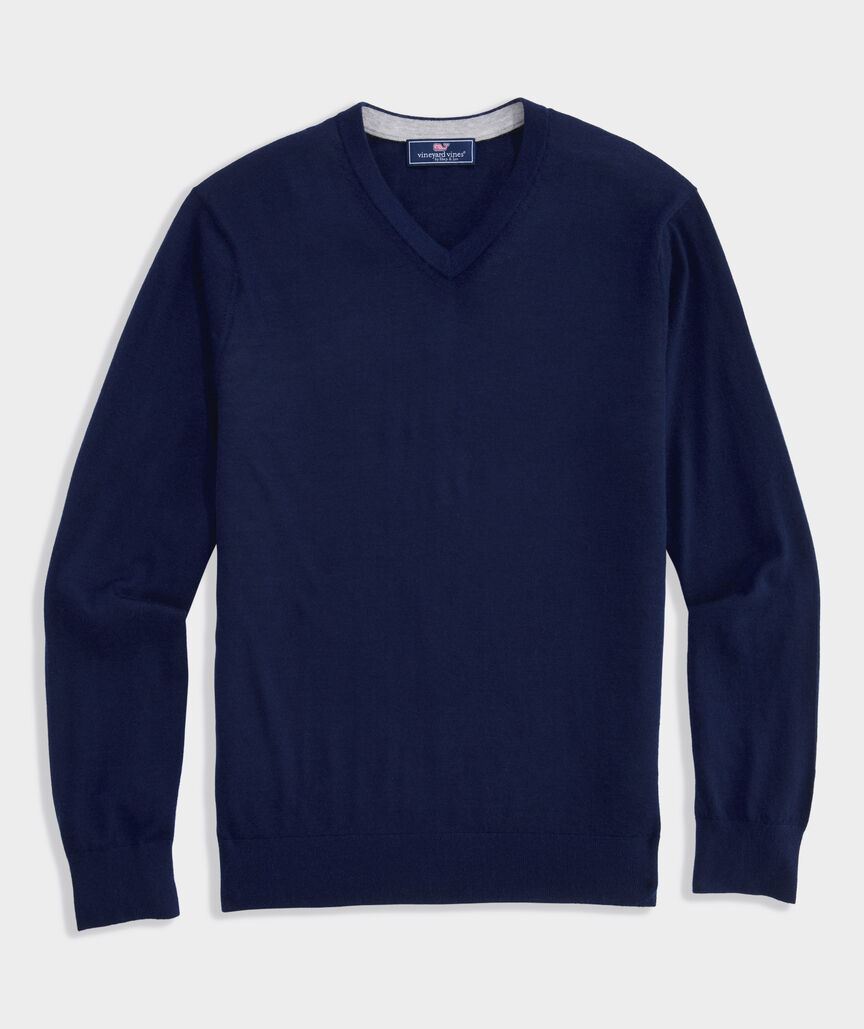 Cashmere Silk V-Neck Sweater