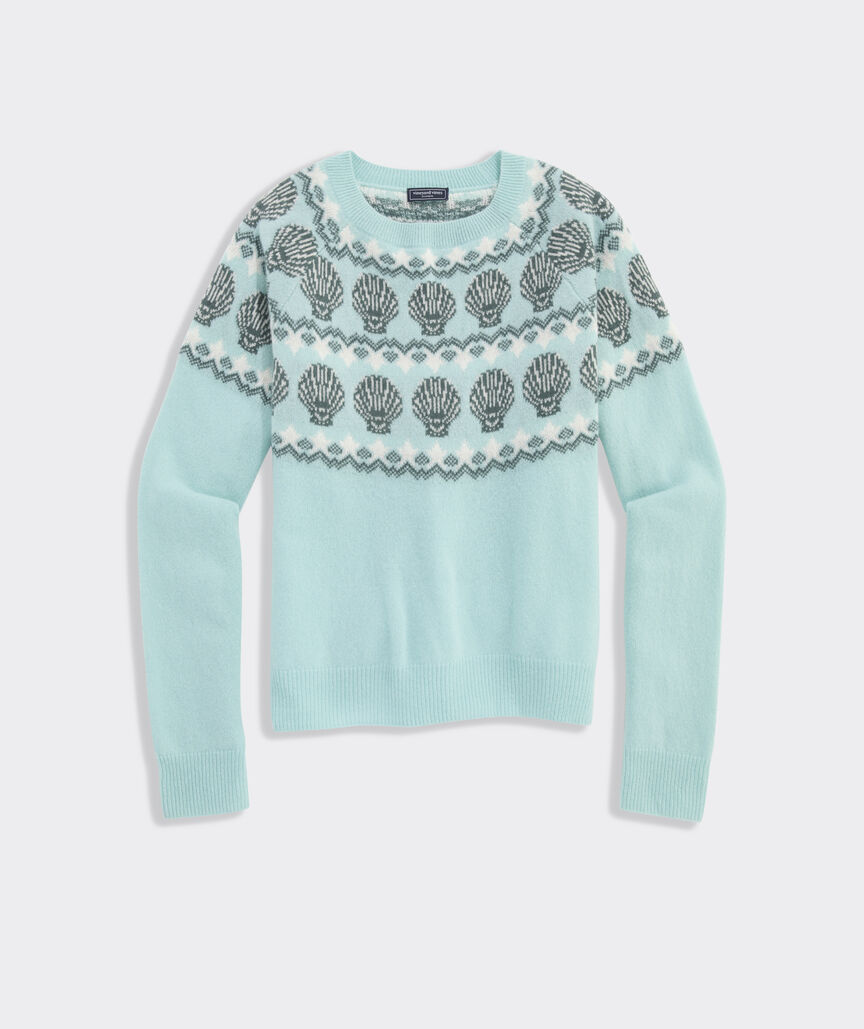 Seaspun Cashmere Shell Intarsia Sweater