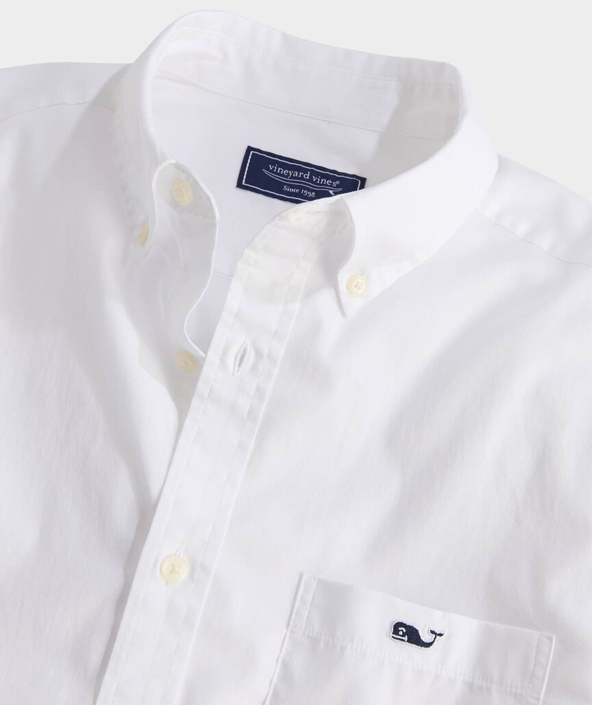 Shoreline Solid Perfect Wash Poplin Shirt