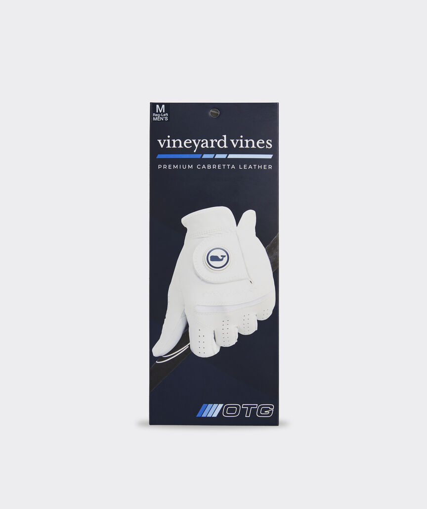 Leather Whale Dot Golf Glove Left Hand