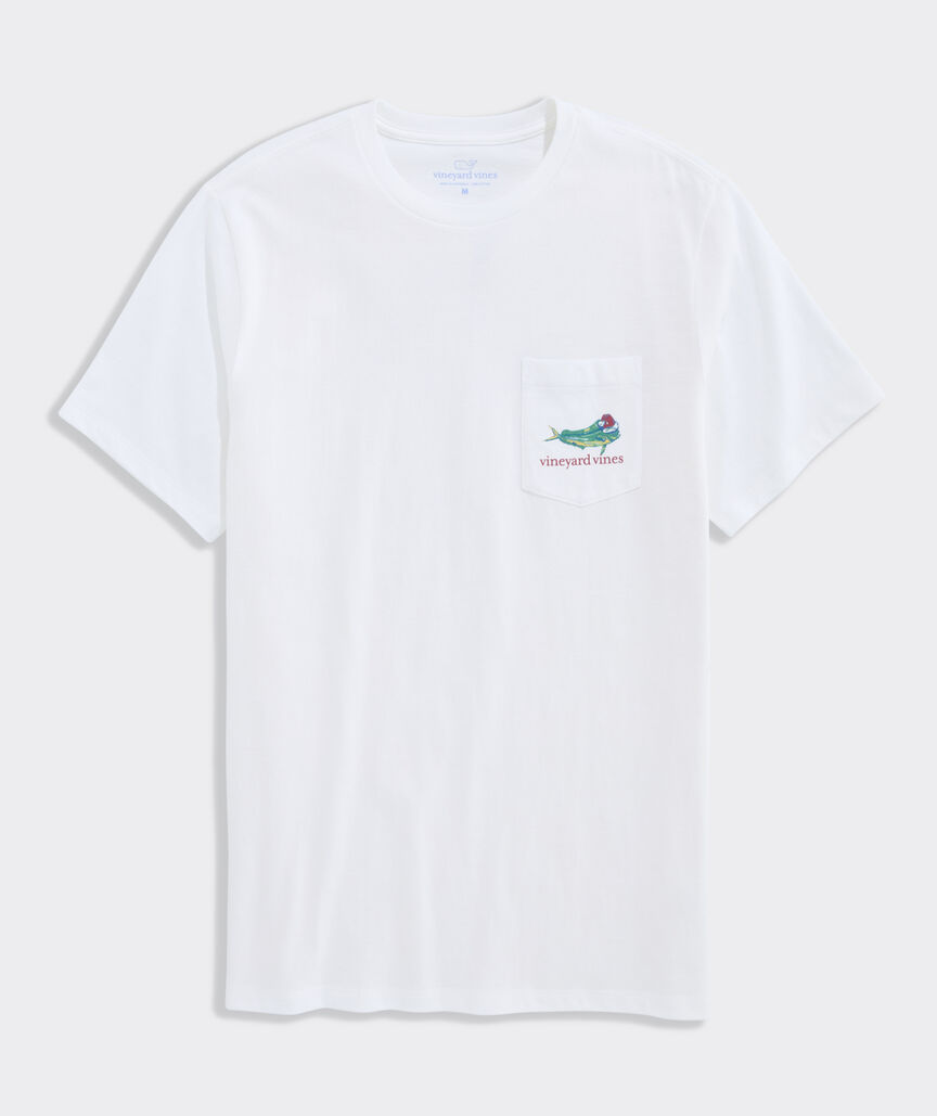 Painted Mahi Christmas Short-Sleeve Pocket Tee