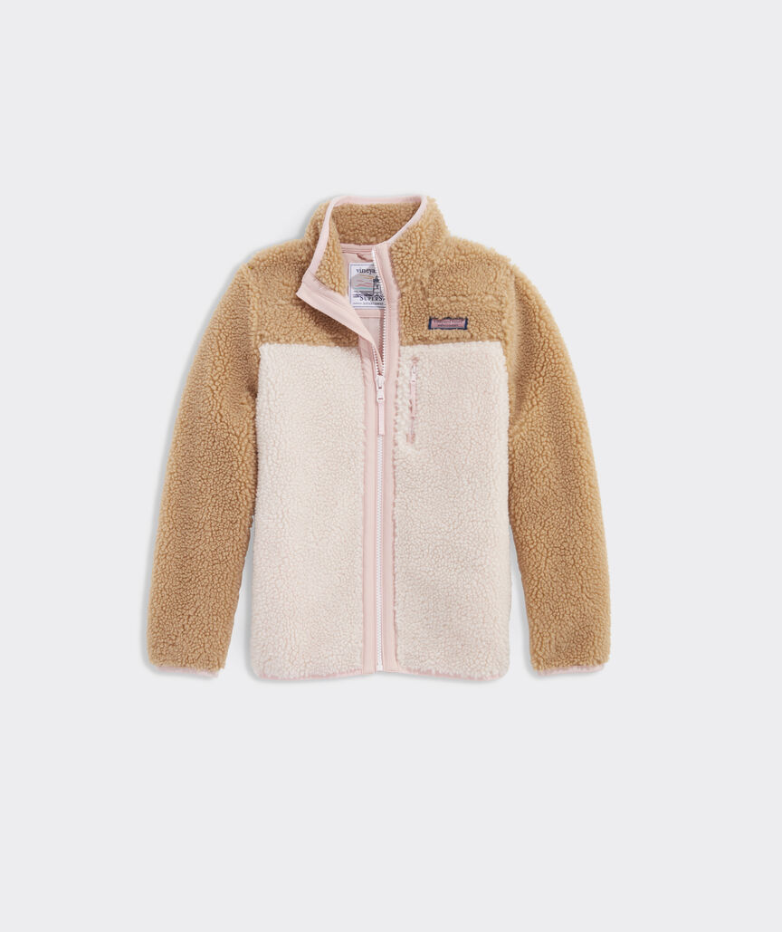 Girls' Color Block Full-Zip SuperShep™