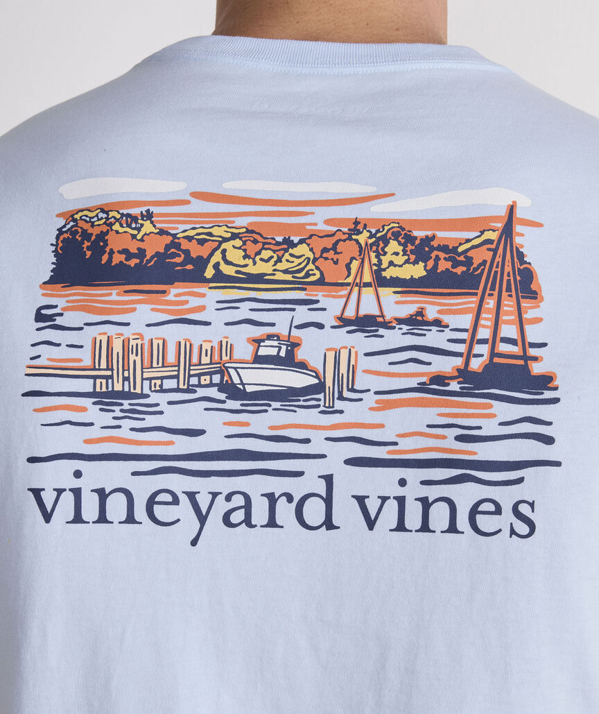 Dockside Autumn Wakes Short-Sleeve Pocket Tee