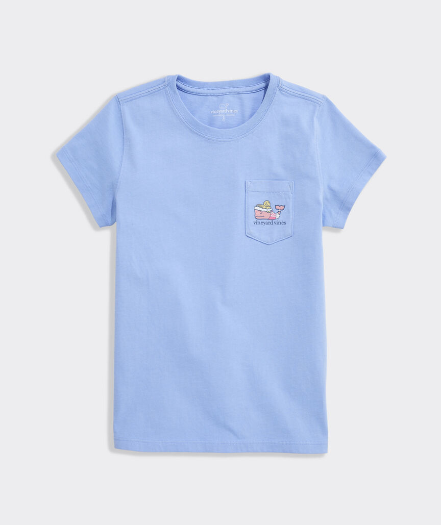 Girls' Track & Field Whale Short-Sleeve Pocket Tee