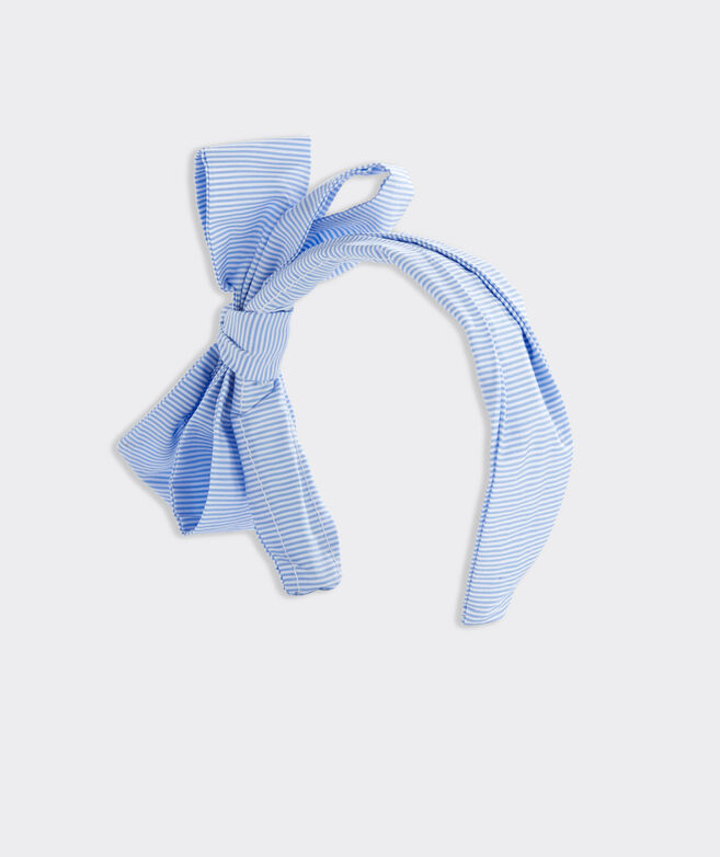 Shop Kentucky Derby Striped Bow Headband at vineyard vines