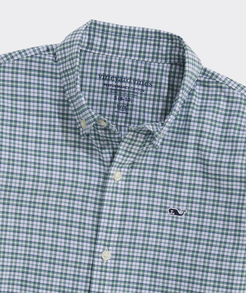 Boys' Performance Cotton Hadwen Check Shirt