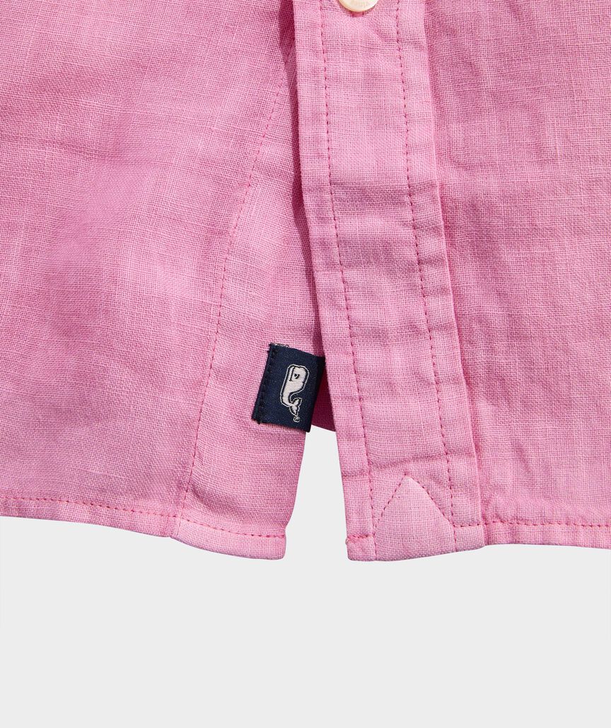 Surfside Solid Linen Short-Sleeve Shirt