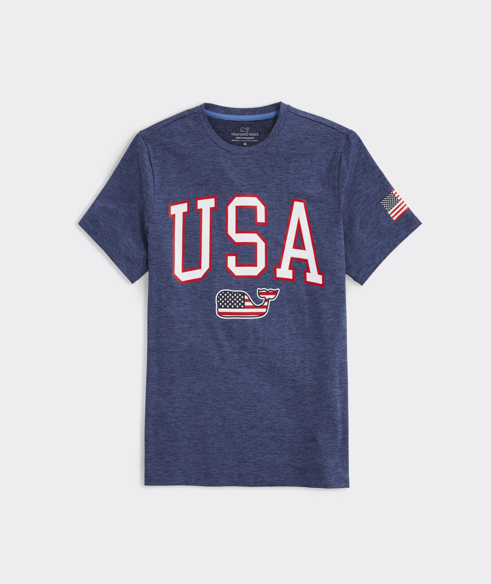 USA Whale Short-Sleeve Harbor Performance Tee