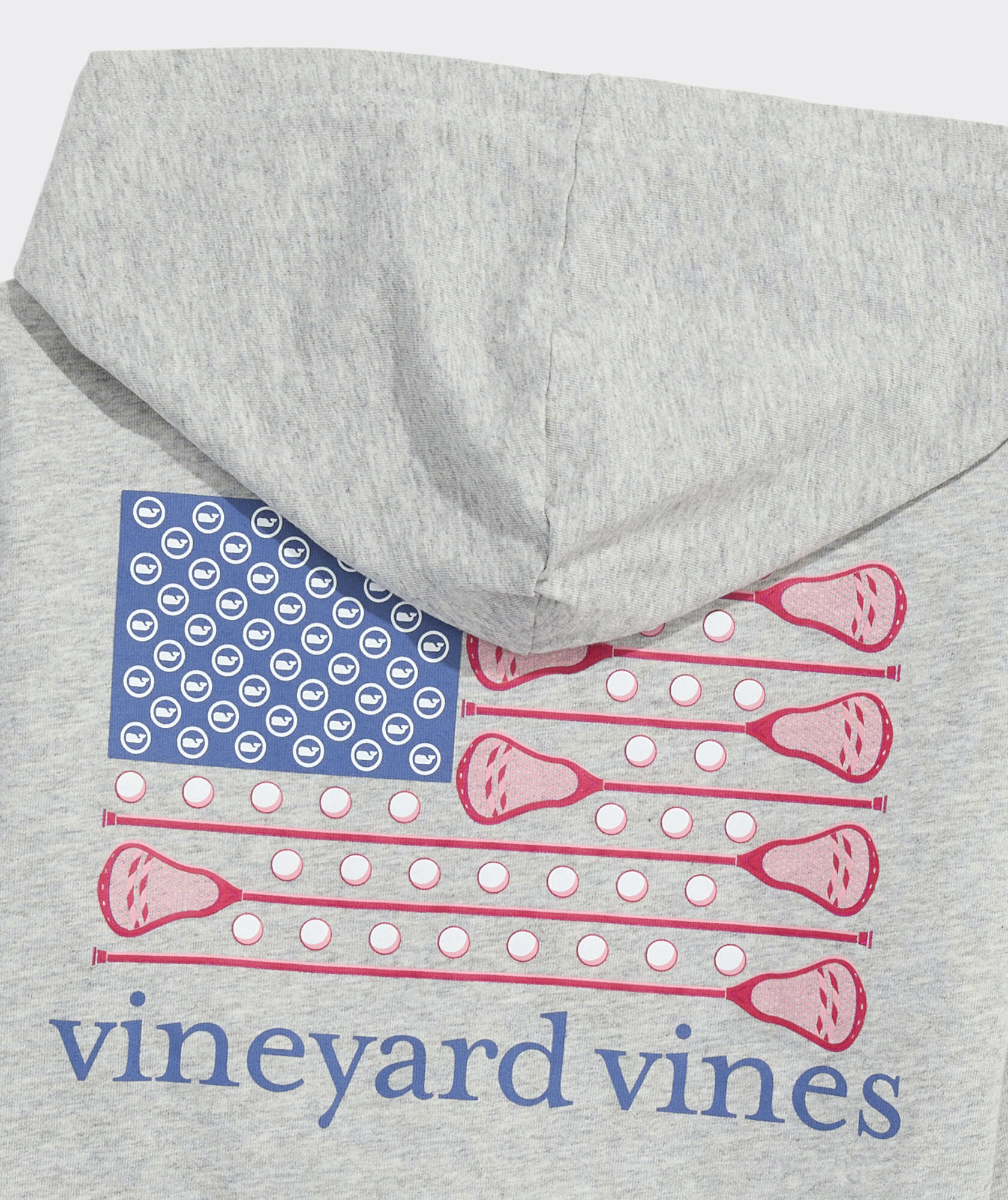 Boys' USA Lacrosse Flag Long-Sleeve Hoodie Tee