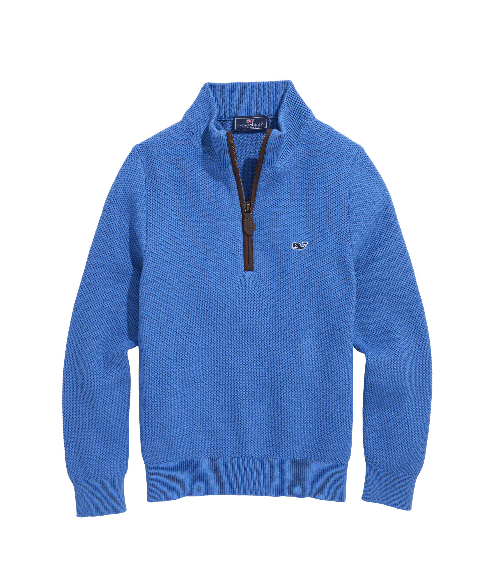 OUTLET Boys' Honeycomb Quarter Zip Sweater