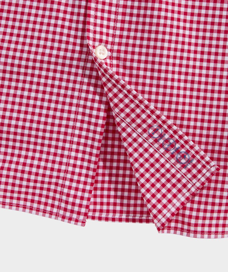 Performance Coral Reef Gingham Featherweight Shirt