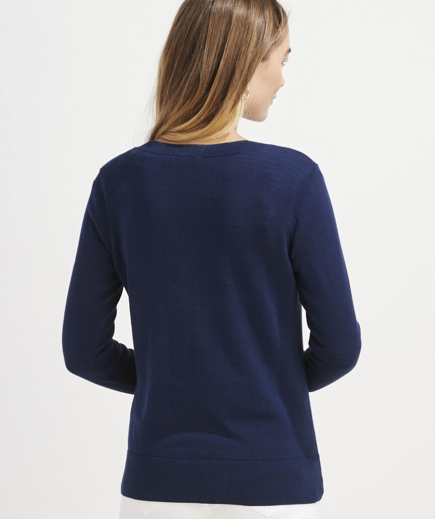 Shop Heritage Cotton VNeck Sweater at vineyard vines