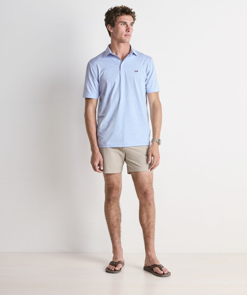 Performance Heathered Winstead Stripe Sankaty Polo