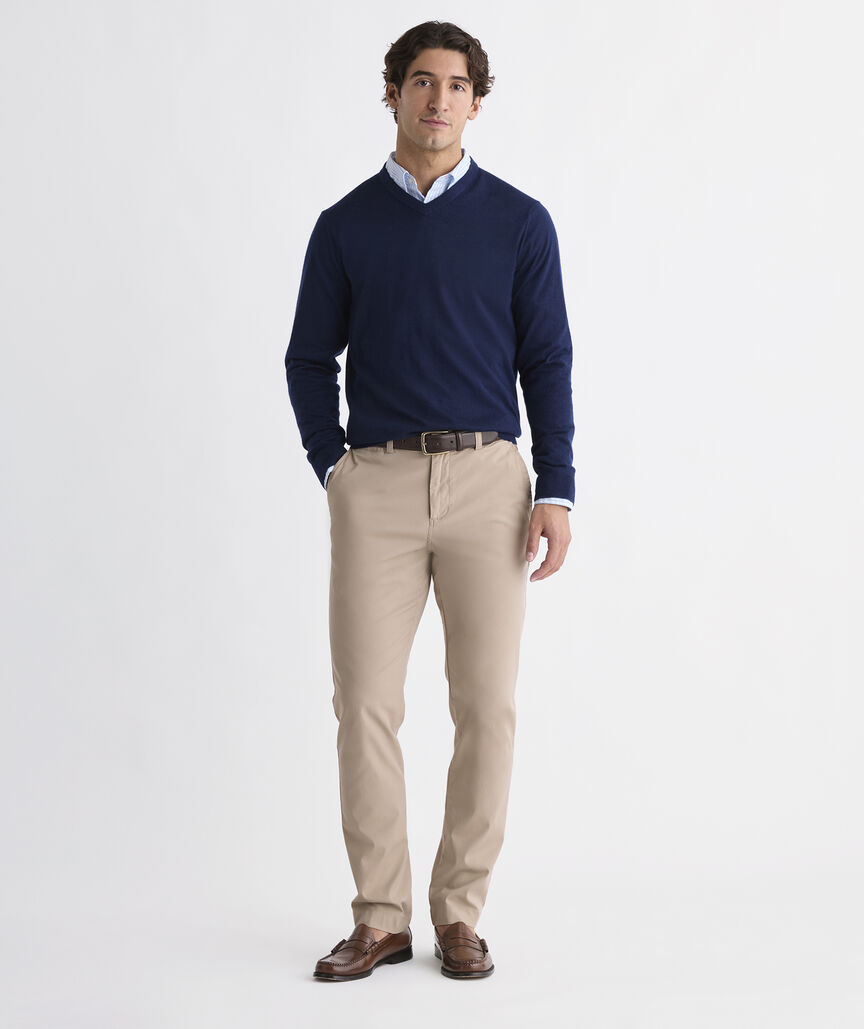 Cashmere Silk V-Neck Sweater