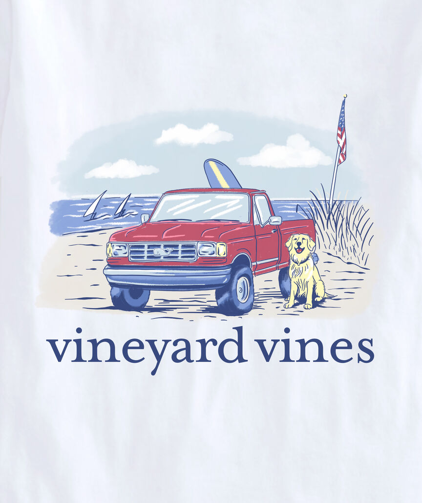 OUTLET Truck On The Beach Short-Sleeve Pocket Tee