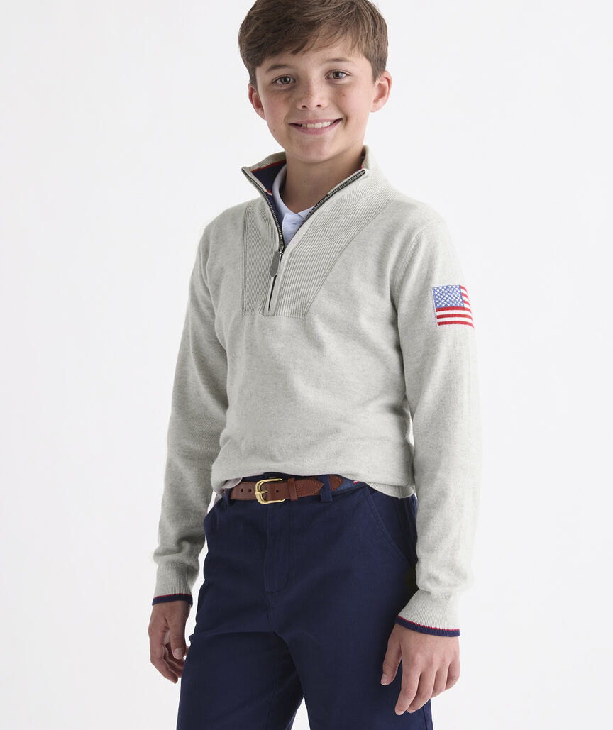 Boys' Americana Quarter-Zip