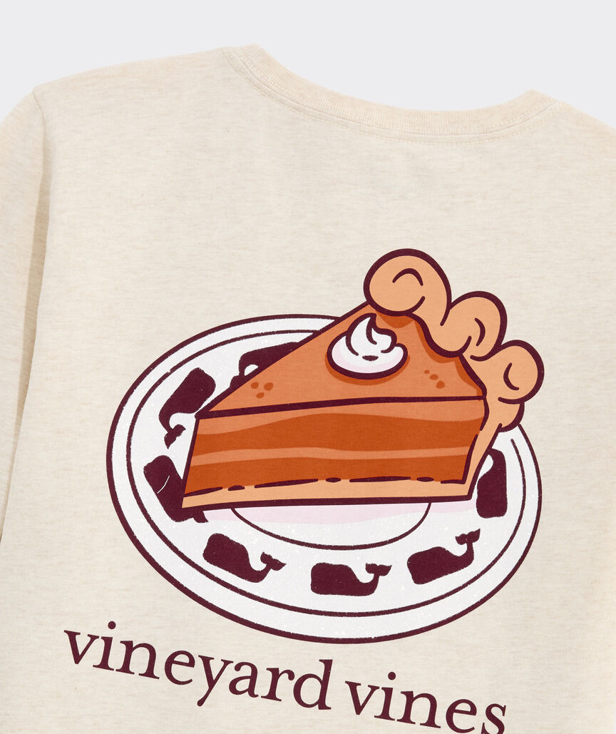 Girls' Glitter Pumpkin Pie Long-Sleeve Pocket Tee
