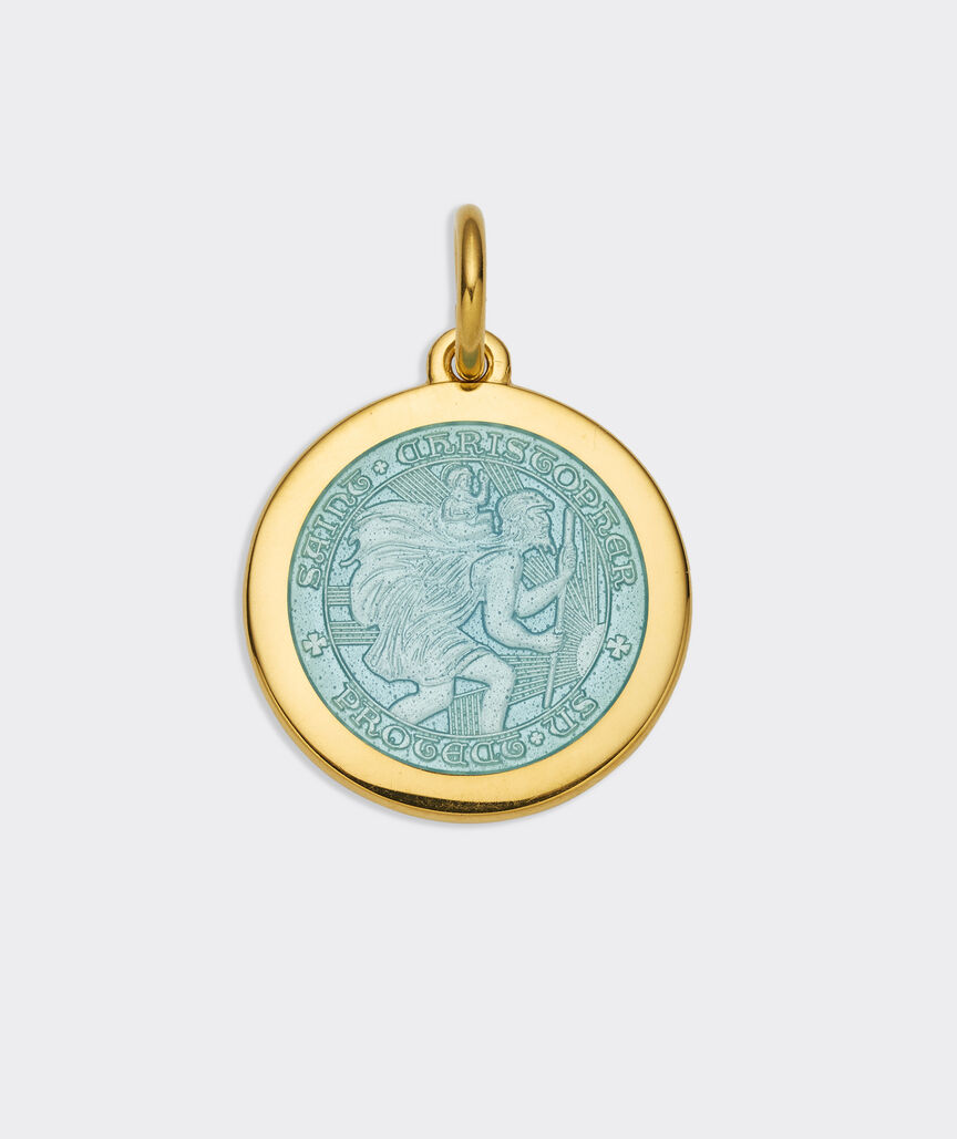 Colby Davis Medium St. Christopher Gold Vermeil