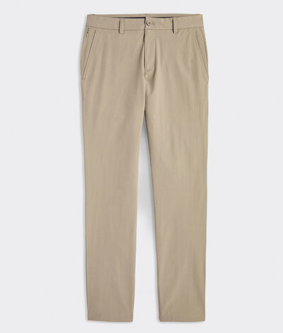 Vineyard Vines Performance On-The-Go Pants (Khaki) (Size: 38)