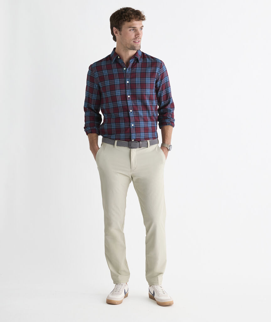 Performance Tech Twill Plaid Shirt