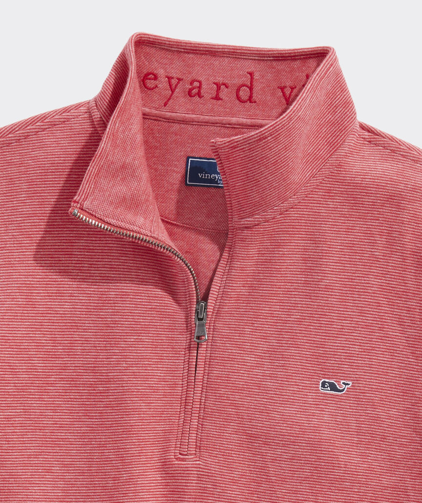 Vinyeard Vines Quarter Zip Red