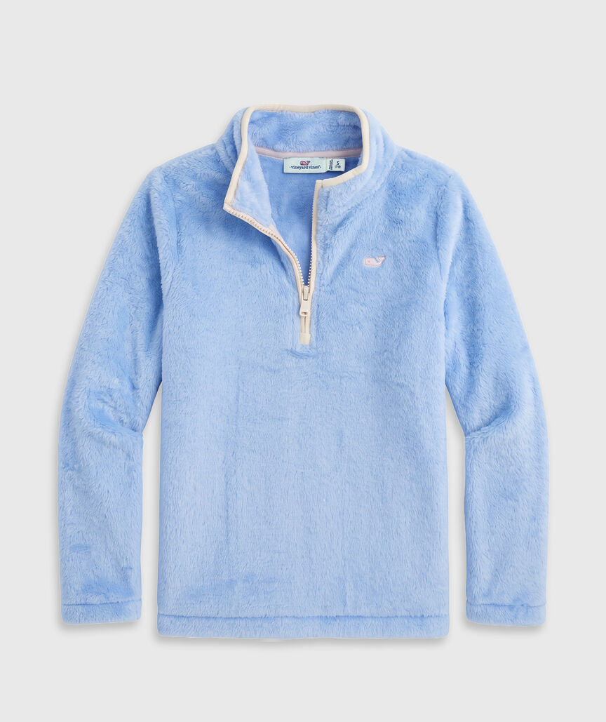 OUTLET Girls' Fuzzy Half-Zip