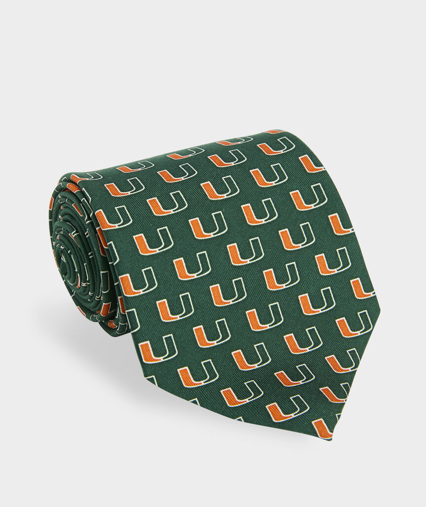 University of Miami Silk Tie