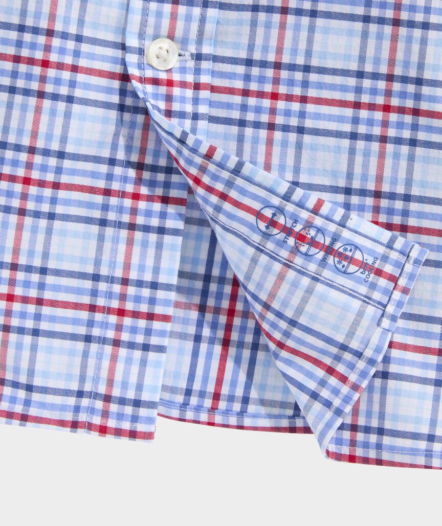 Performance Cotton Tiki Torch Plaid Shirt