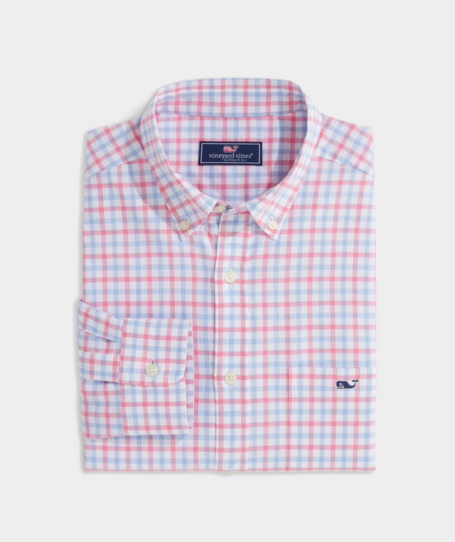 Stretch Cotton Oxford Tattersall Shirt