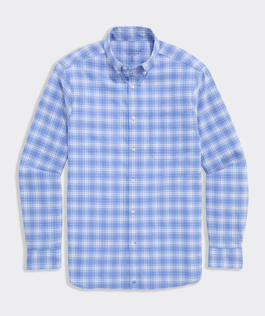 Performance Cotton Swizzle Stick Plaid Shirt