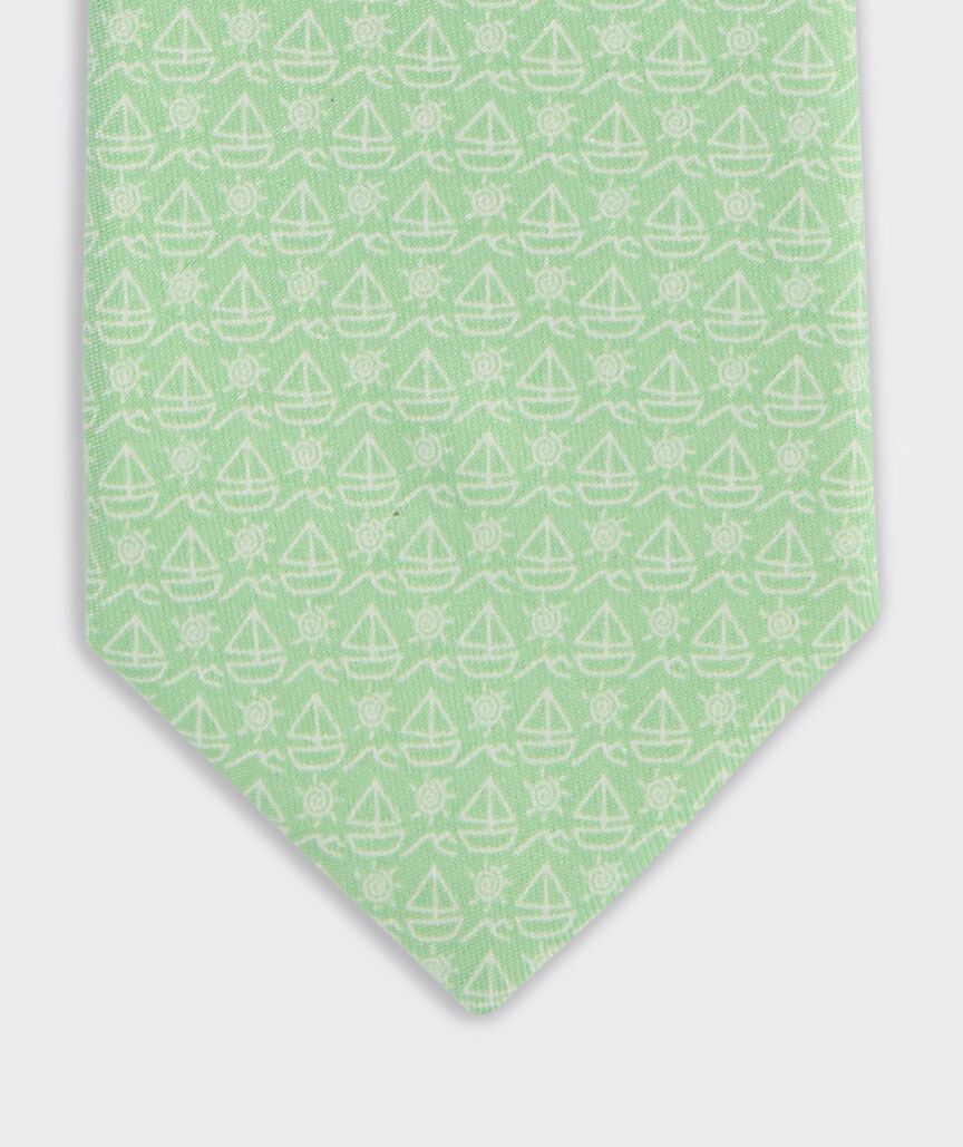 Boys' Sailboat Silk Tie