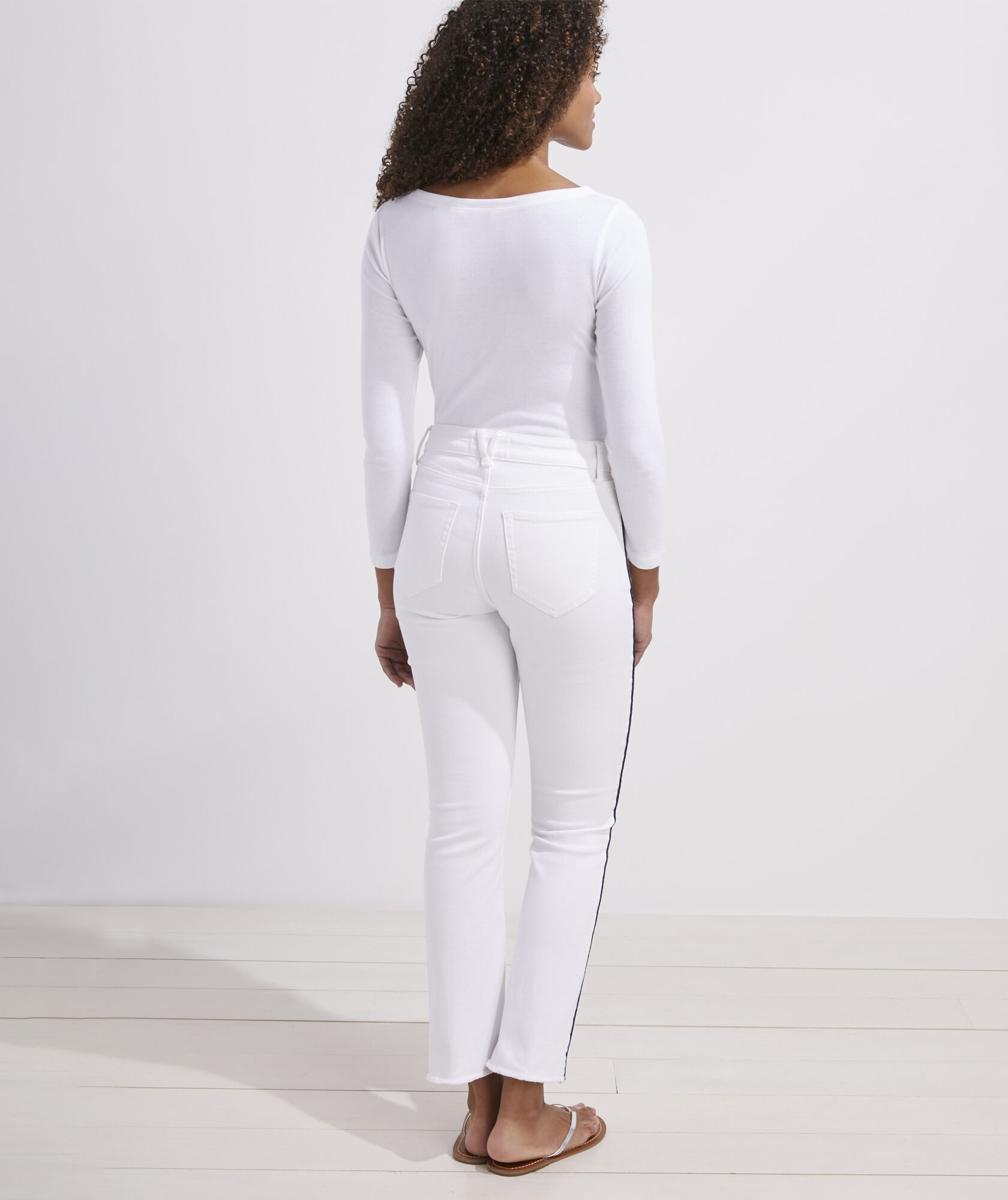 Kick Flare Corded White Jamie Jeans 