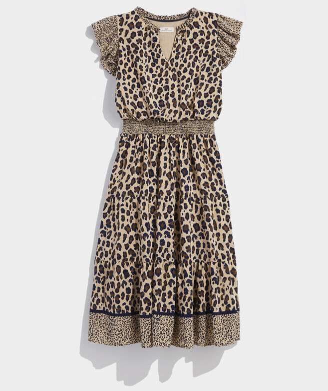 Cheetah Print Midi Dress