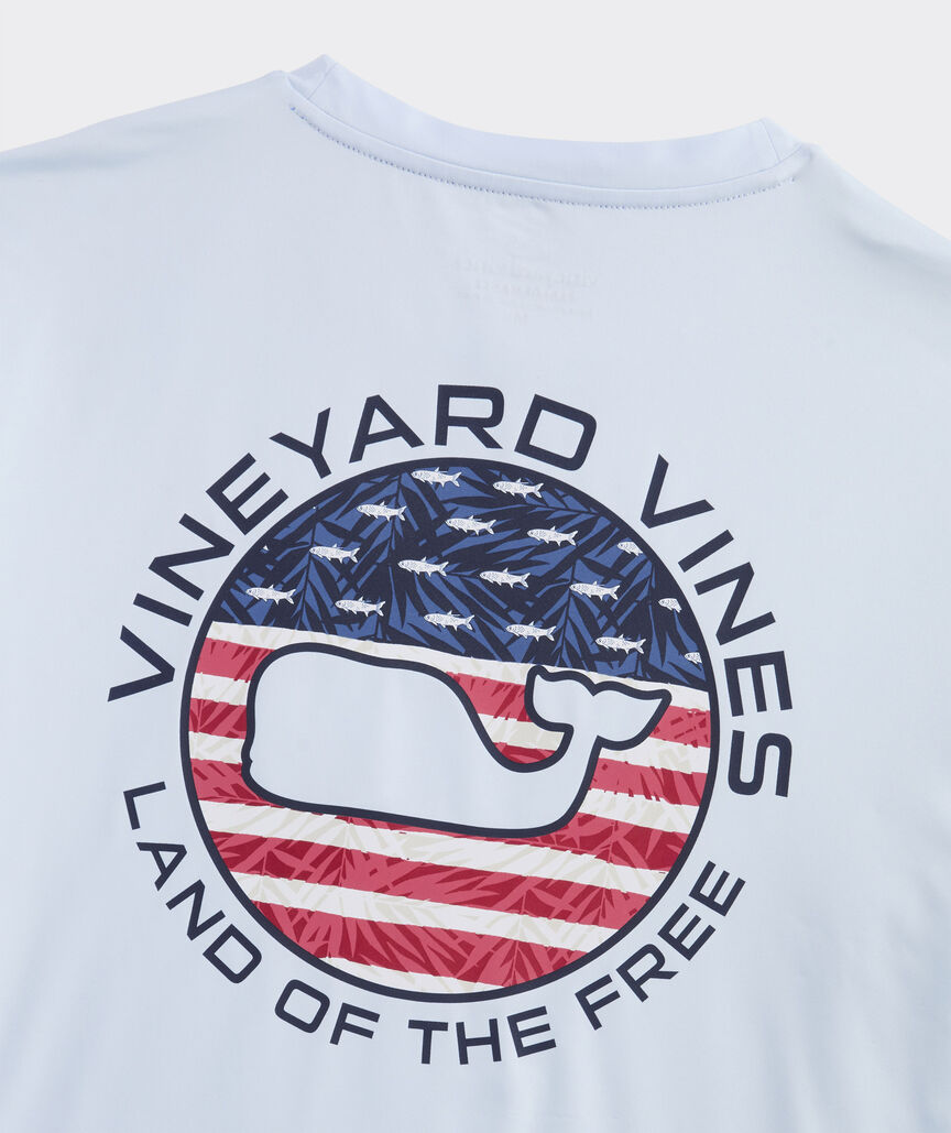 Performance American Dot Long-Sleeve Harbor Tee