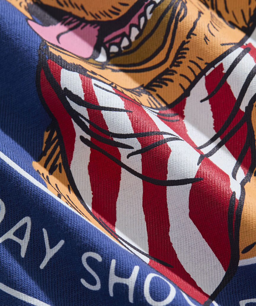 Boys' America Dog Short-Sleeve Pocket Tee