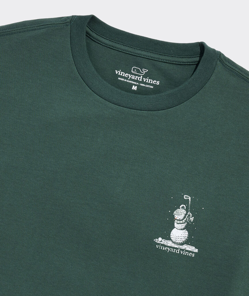 Golf Ball Snowman Long-Sleeve Tee