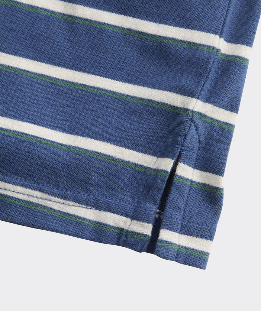 Boys' Striped Surf Long-Sleeve Polo