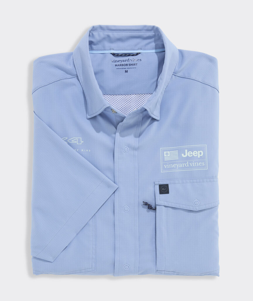 Jeep Collection Performance Short-Sleeve Harbor Shirt