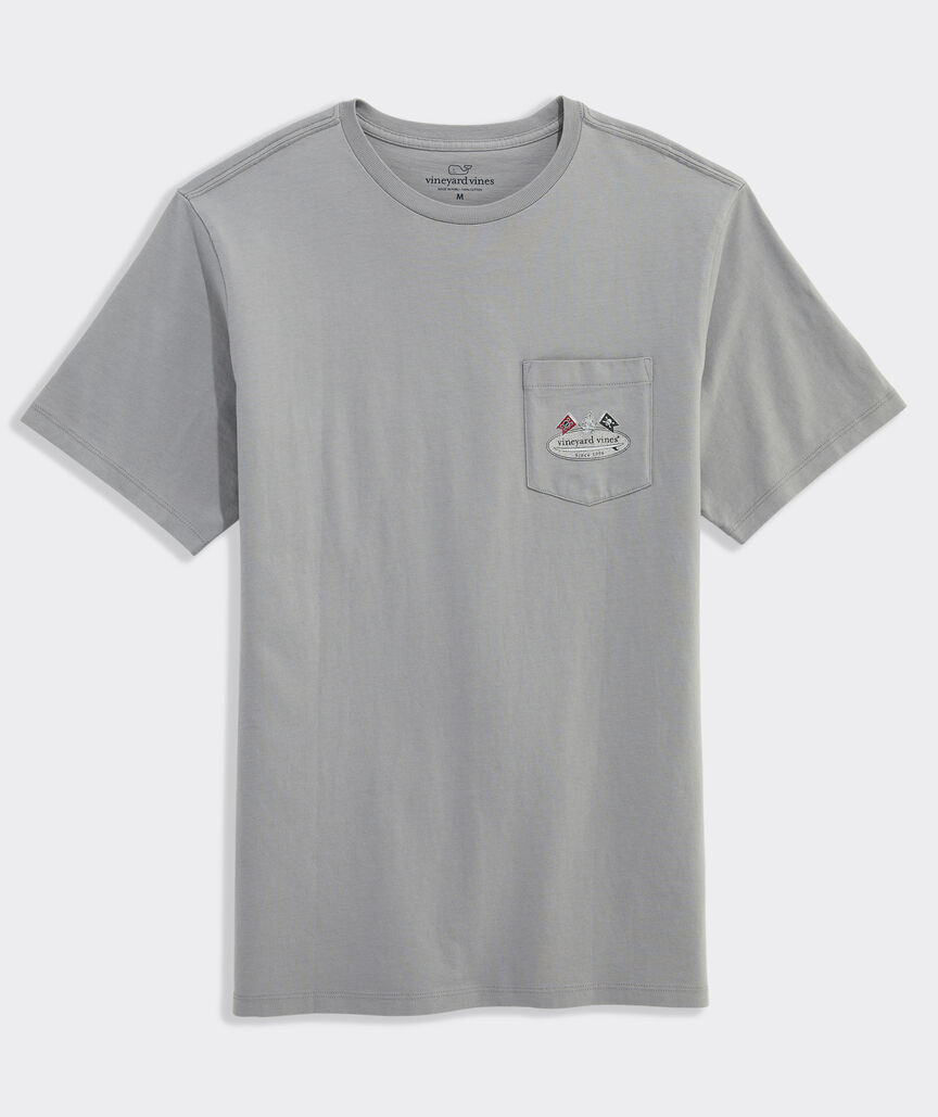 Pirate Ship Surf Logo Short-Sleeve Pocket Tee