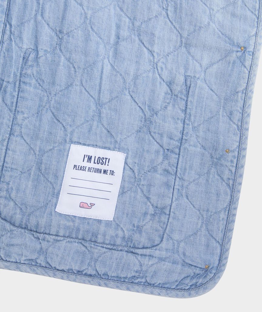 Girls' Quilted Chambray Jacket