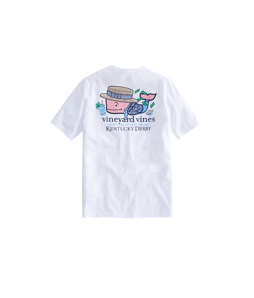 Kids Kentucky Derby Winner Whale Pocket T-Shirt