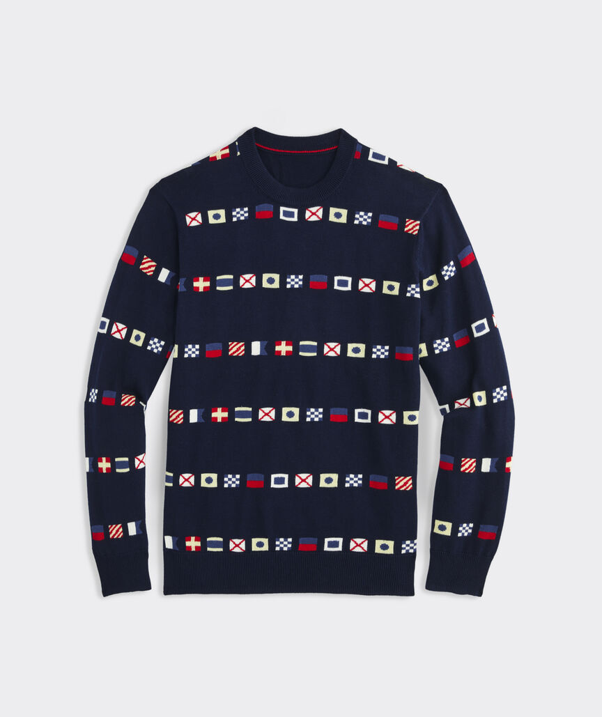 Shop Burgee Flag Sweater at vineyard vines