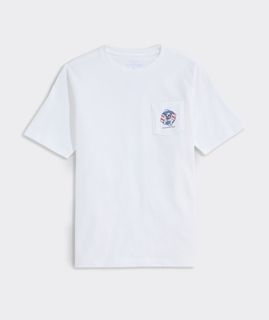 Boys' USA Dog Life Ring Short-Sleeve Pocket Tee