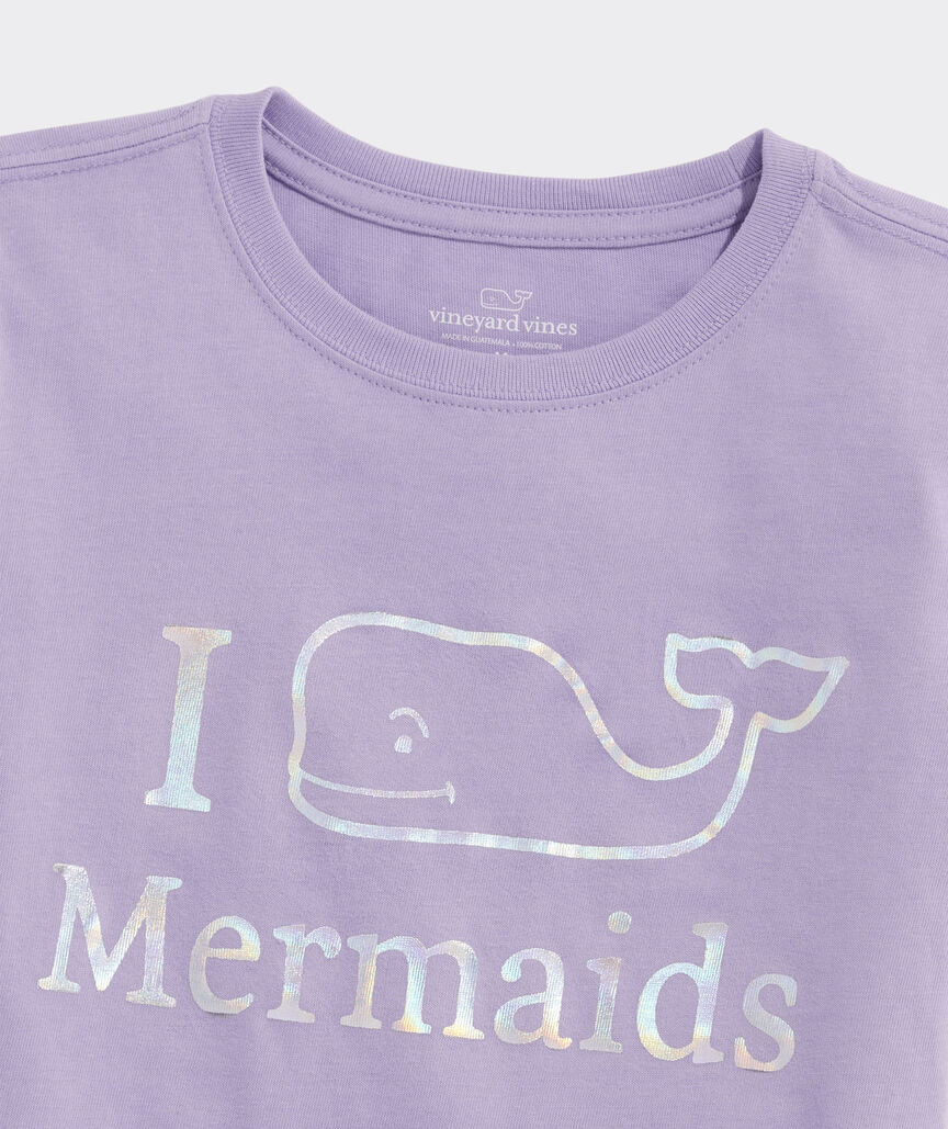Girls' Metallic I Whale Mermaids Short-Sleeve Tee