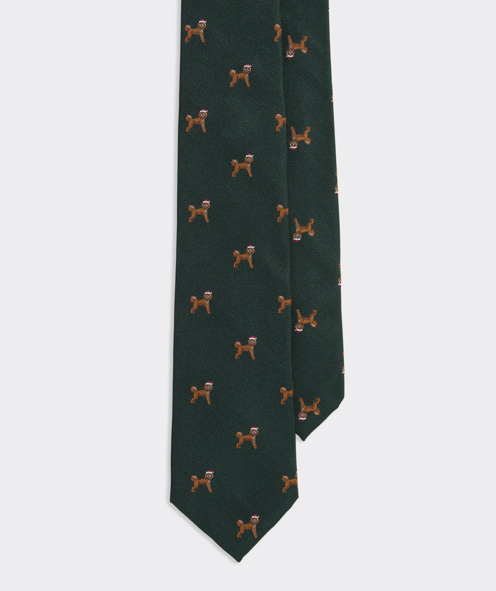 Fa-la-la Labradoodle Woven Kennedy Tie