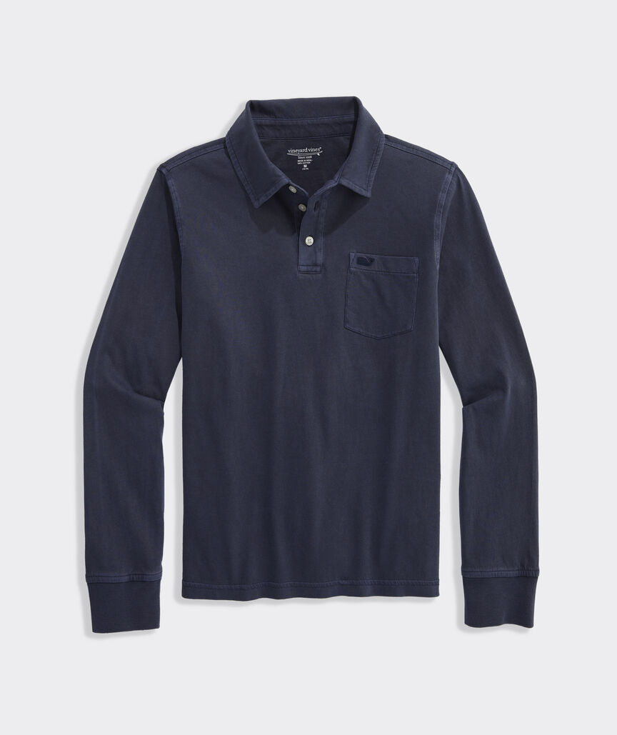 Boys' Long-Sleeve Surf Polo
