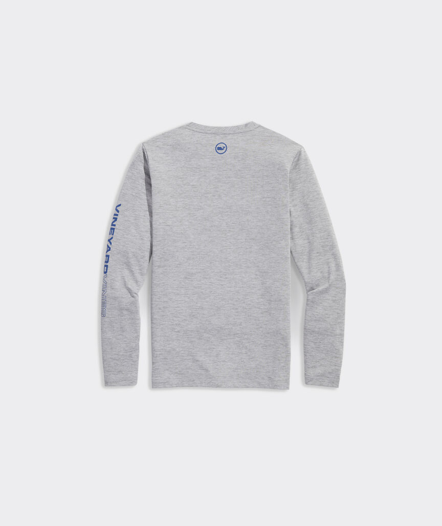 Shop Boys' Lacrosse Stick Outline LongSleeve Harbor Performance Tee at vineyard vines
