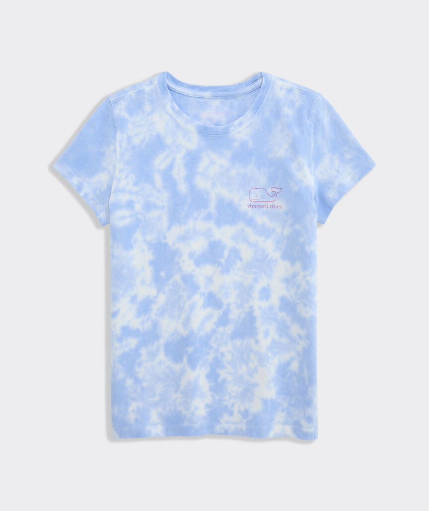 Girls' Vintage Whale Tie-Dye Short-Sleeve Tee