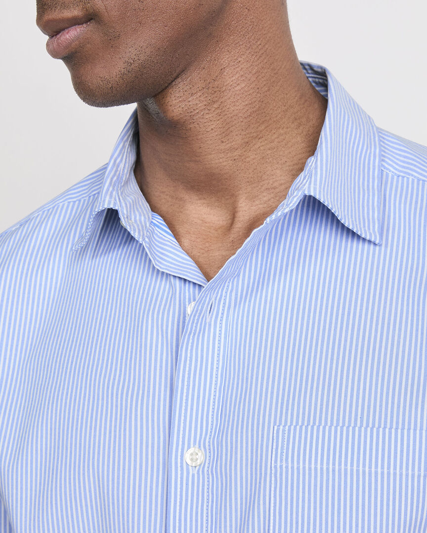 Tiburon Stripe Performance Cotton Short-Sleeve Shirt